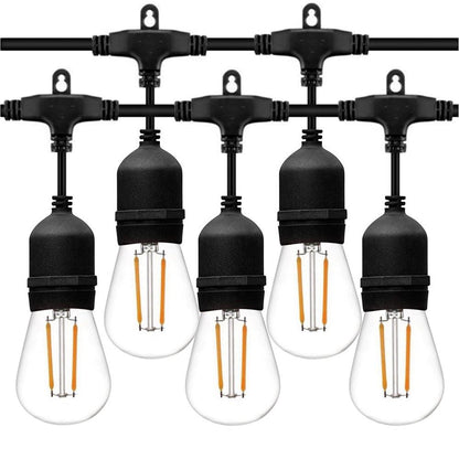 Guirlande Lumineuse Étanche 15 Douilles IP65 pour Terrasse Extérieure