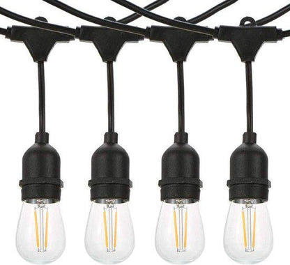 Guirlande Lumineuse Étanche 15 Douilles IP65 pour Terrasse Extérieure
