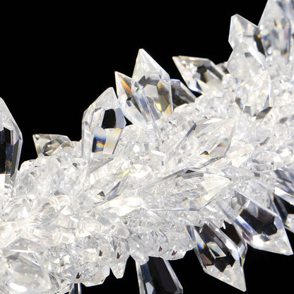 Suspension Cristal Triple Anneau Aurora – Majesté et Luminosité