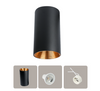 Spot Plafonnier "Black Gold" Cylindrique en Aluminium