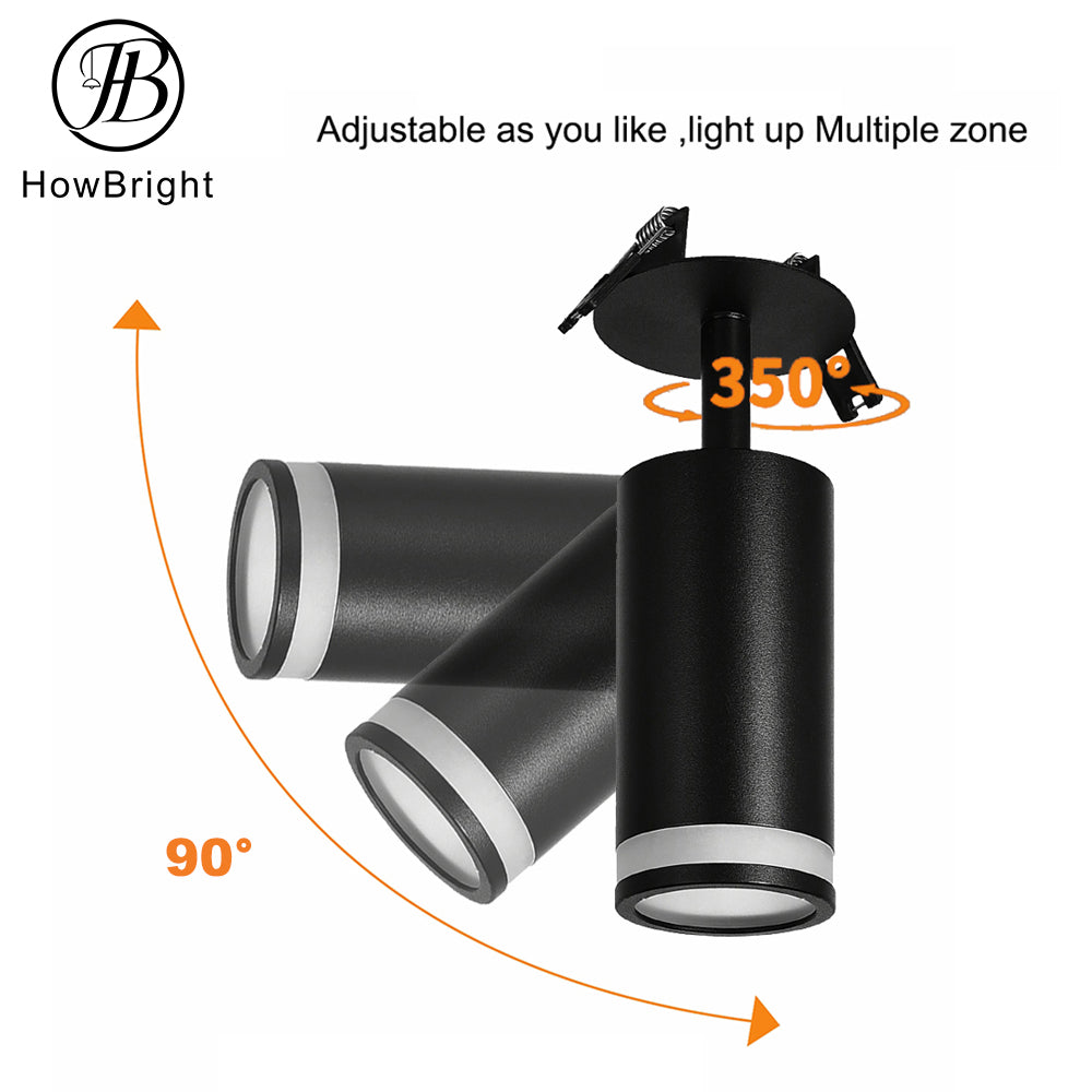 Spot Plafonnier Orientable "Noir Élégance" – GU10