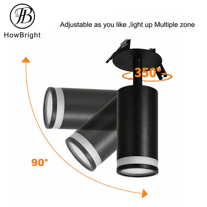 Spot Plafonnier Orientable "Noir Élégance" – GU10