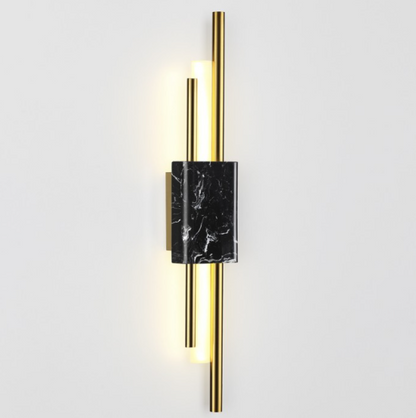 Applique Murale en Marbre Noir Élégante et Polyvalente pour Intérieur