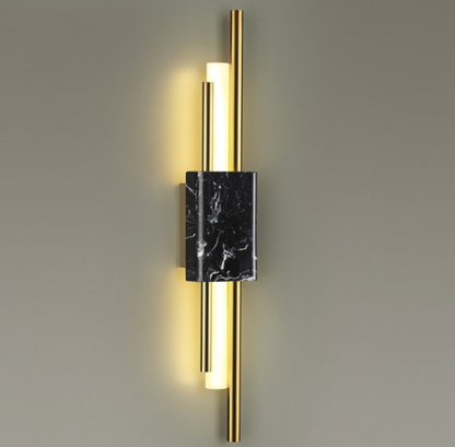 Applique Murale en Marbre Noir Élégante et Polyvalente pour Intérieur