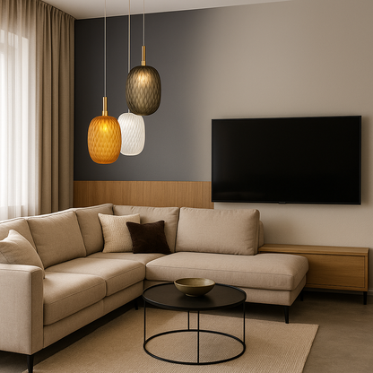 Suspension Targaryen en verre design moderne œuf de dragon