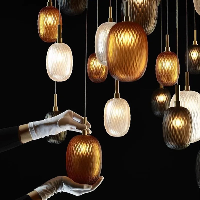 Suspension Targaryen en verre design moderne œuf de dragon