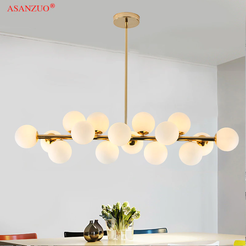 Suspension Luminaire Moderne Style Loft Or Design Artistique Créatif LED
