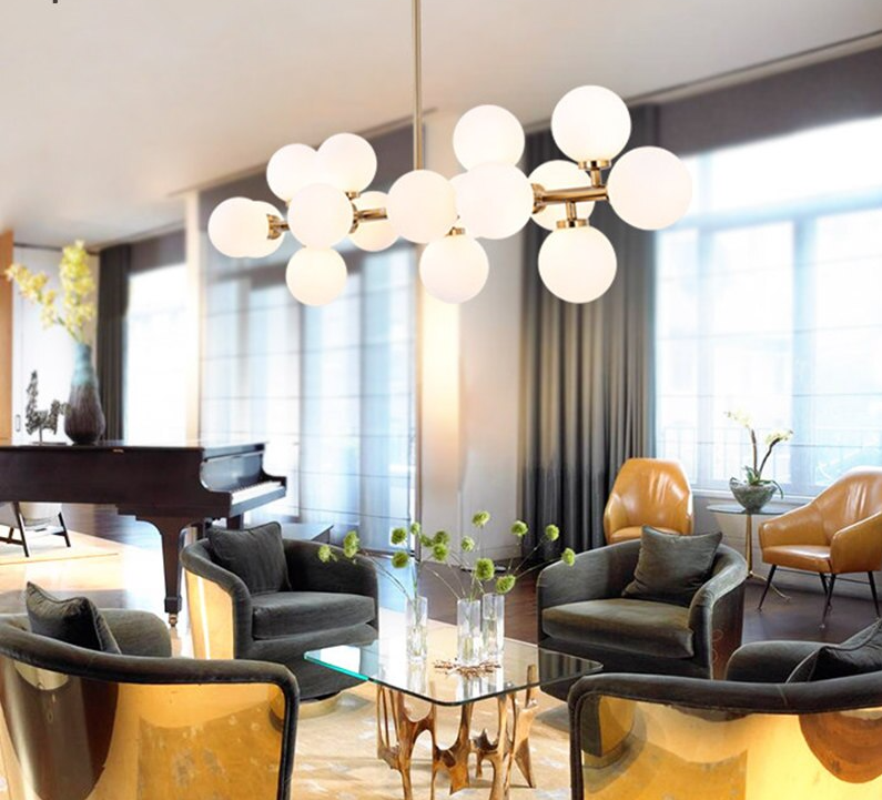 Suspension Luminaire Moderne Style Loft Or Design Artistique Créatif LED