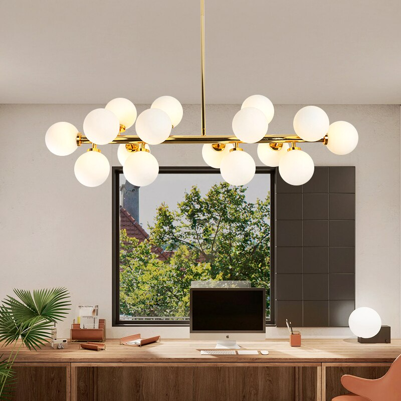 Suspension Luminaire Moderne Style Loft Or Design Artistique Créatif LED
