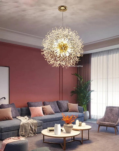 Suspension Samara Luminaire Design Moderne Métal Doré 60cm Éclairage Chic