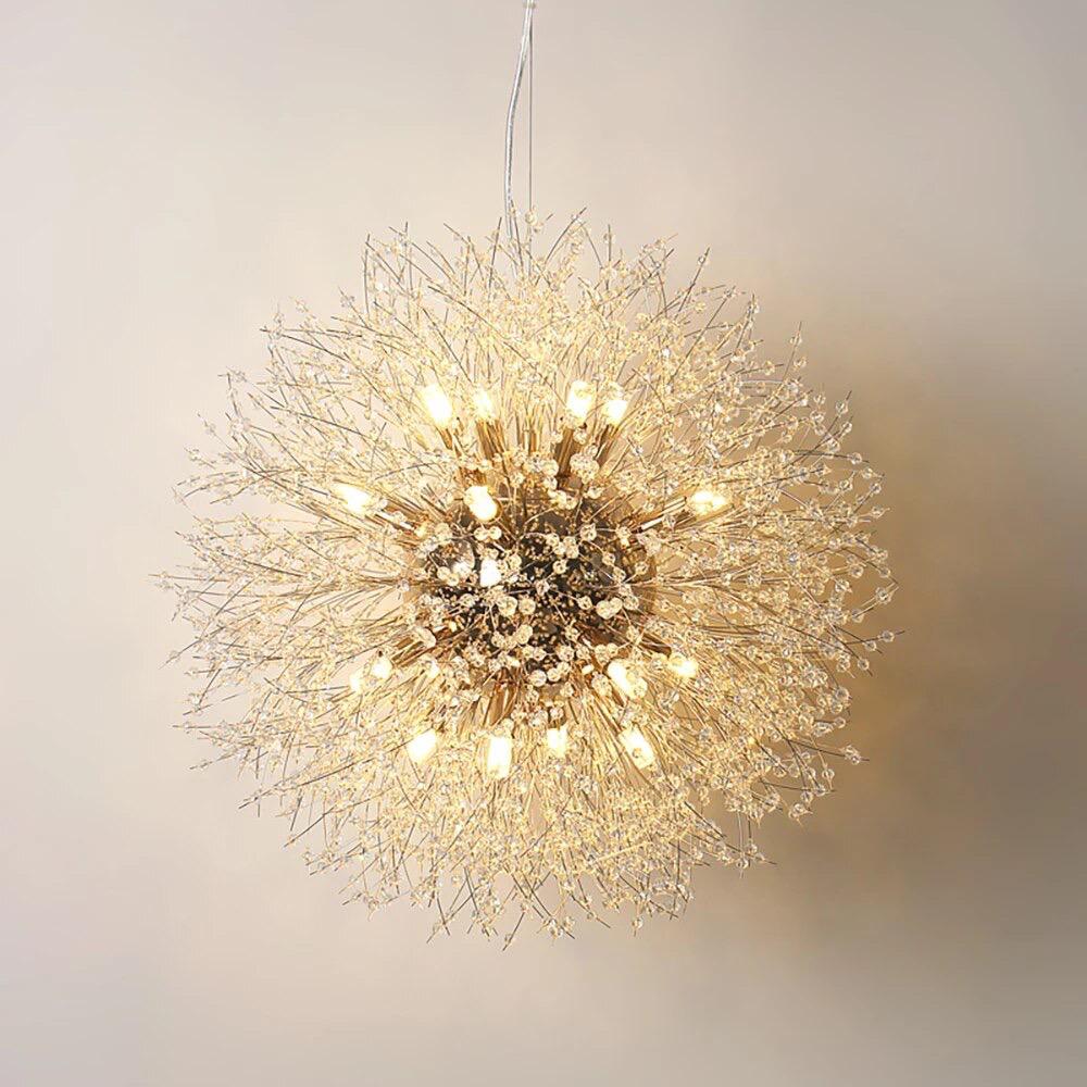 Suspension Samara Luminaire Design Moderne Métal Doré 60cm Éclairage Chic