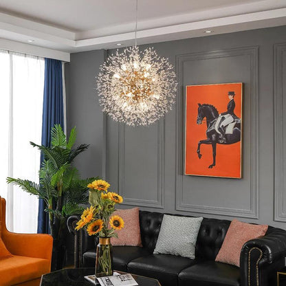 Suspension Samara Luminaire Design Moderne Métal Doré 60cm Éclairage Chic