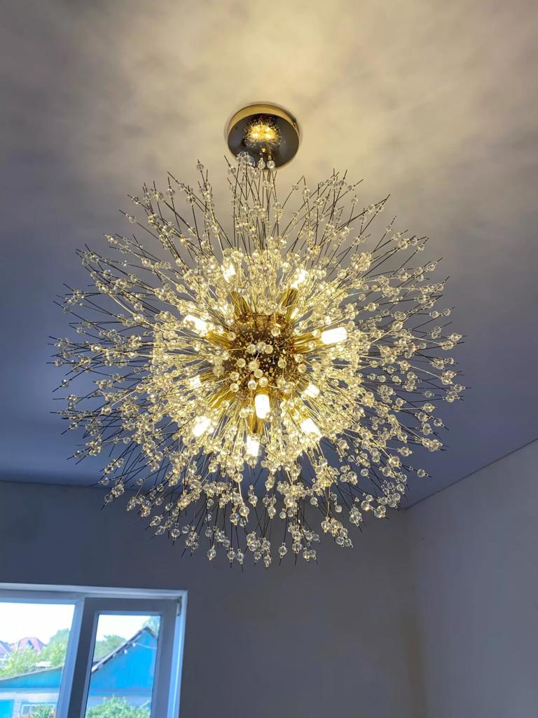Suspension Samara Luminaire Design Moderne Métal Doré 60cm Éclairage Chic