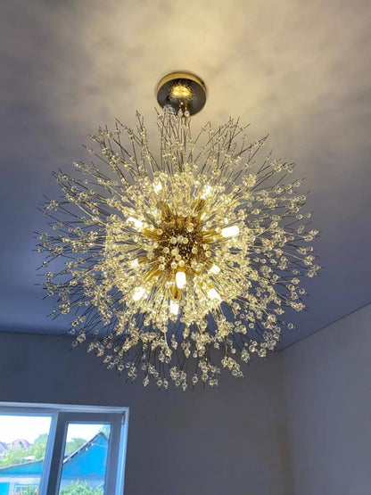 Suspension Samara Luminaire Design Moderne Métal Doré 60cm Éclairage Chic