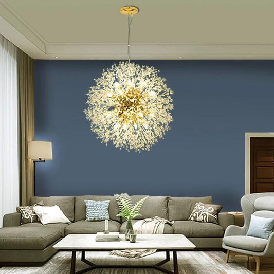 Suspension Samara Luminaire Design Moderne Métal Doré 60cm Éclairage Chic