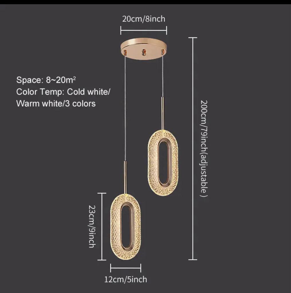 Suspension Flavia Double Élégante Luminaire Design Industriel Moderne