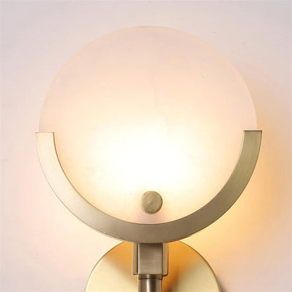 Applique murale en résine marbre blanc doré déco moderne élégante lumineuse