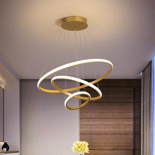Suspension Jacky Dorée Élégante Métal 60 cm Luminaire Design Intérieur