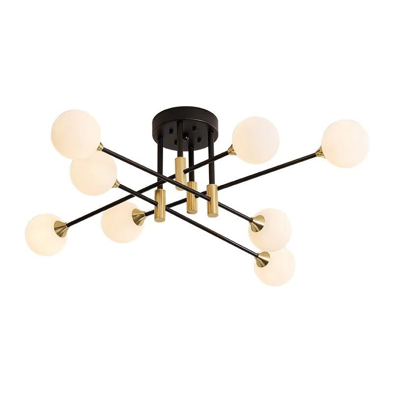 Suspension Aria 8 Blanche Élégante Design Moderne Lumineuse
