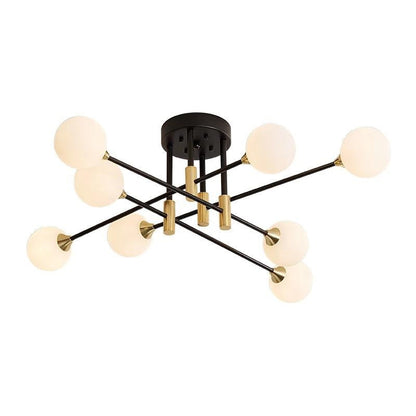 Suspension Aria 8 Blanche Élégante Design Moderne Lumineuse