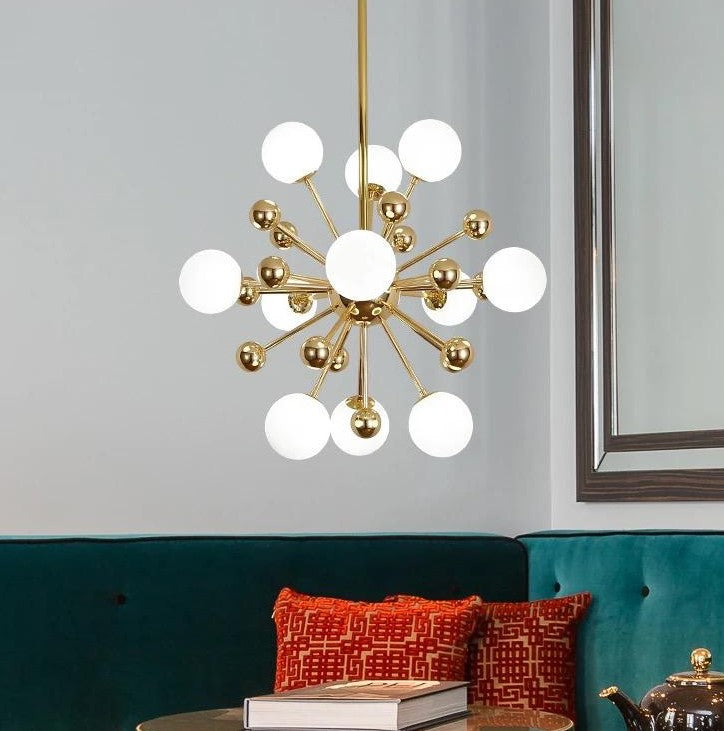 Suspension Berlin design moderne avec finition élégante dorée luxe