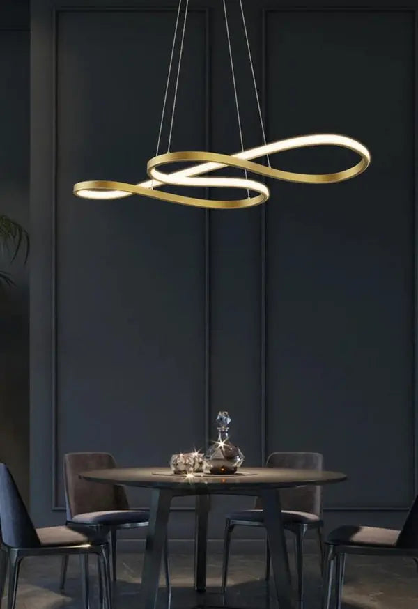 Suspension Dorée "Infini Lumineux" :