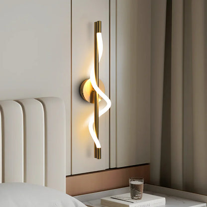 Applique murale au design minimaliste en aluminium LED 18W télécommandée