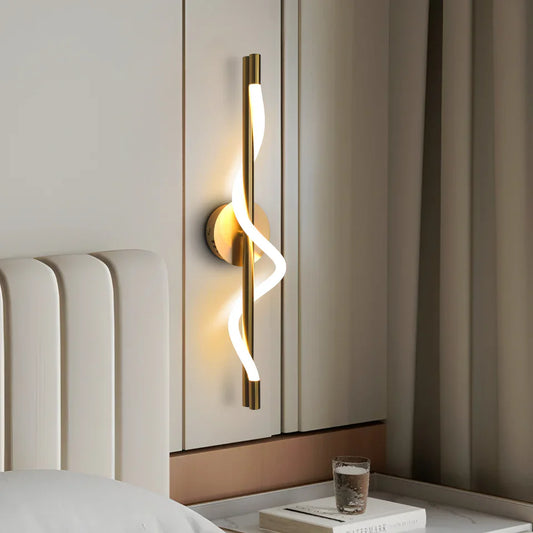 Applique murale au design minimaliste en aluminium LED 18W télécommandée