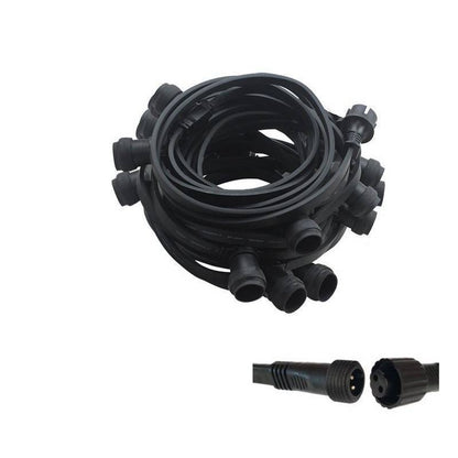 Guirlande Lumineuse Étanche 15 Douilles IP65 pour Terrasse Extérieure