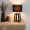 Lampe de Table Noire "Najma" au Design Contemporain
