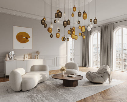 Suspension Targaryen en verre design moderne œuf de dragon