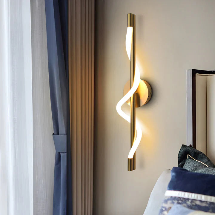 Applique murale au design minimaliste en aluminium LED 18W télécommandée