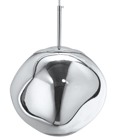 Suspension Métallique Grise Effet Miroir Élégante Maroc