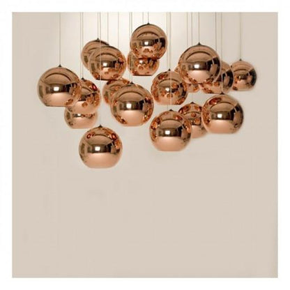 Suspension Luminaire en Cuivre Design Élégant Moderne et Raffiné